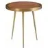 Almory Round Side Table - Natural, Acacia Wood