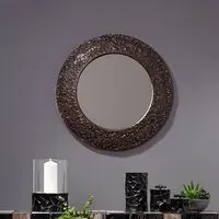 Almory Round Wall Mirror - Copper