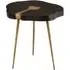 Almory Side Table - Black, Acacia Wood