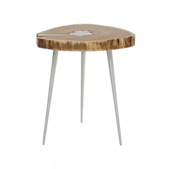 Almory Side Table - Natural, Acacia Wood
