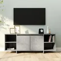 Aloha TV Stand with 2 Doors - Concrete Effect