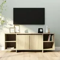 Aloha TV Stand with 2 Doors - Sonoma Oak