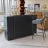 Alpena Extendable Breakfast Bar Unit with Storage - Black