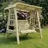 Alperton Small Garden Swing Seat with Canopy - Natural