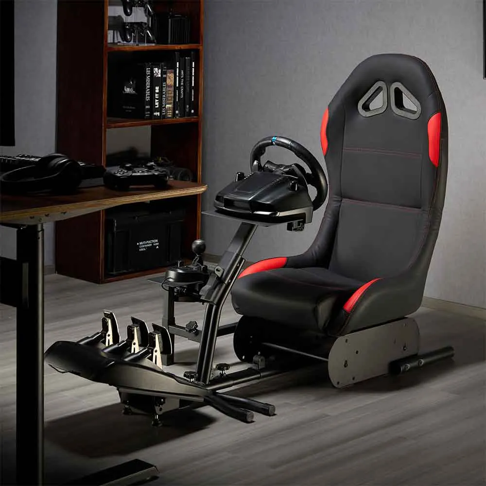 Alpine Cockpit Racing Chair - Red & Black, Faux Leather product