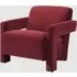 Alpine Velvet Armchair - Burgundy
