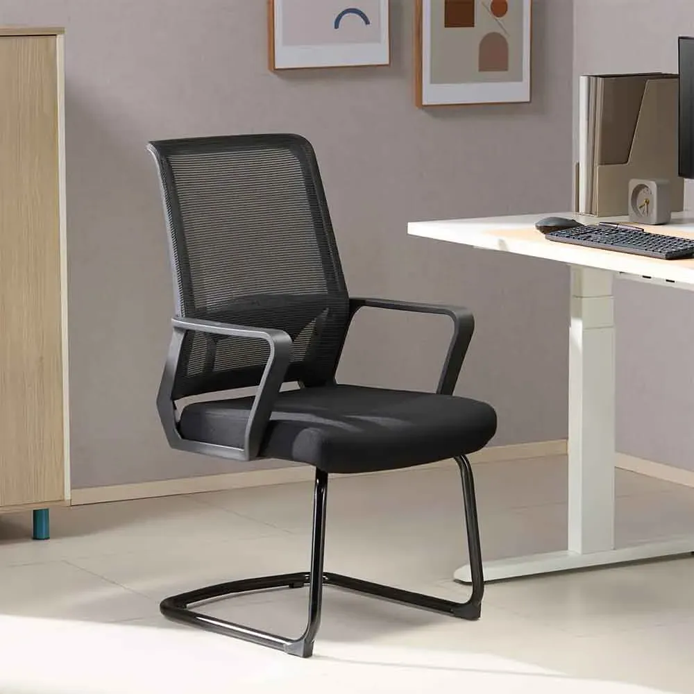 Alpine Visitor Chair with Lumbar Support - Black product