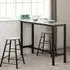 Alsip Breakfast Bar Table with 2 Stools - Concrete Effect