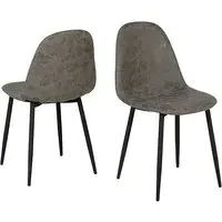 Alsip Dining Chairs - Grey, Fabric