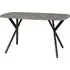 Alsip Rectangular Dining Table - Black, Concrete Effect
