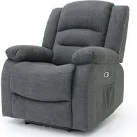 Alta 1-Seater Electric Recliner Sofa - Graphite, Fabric