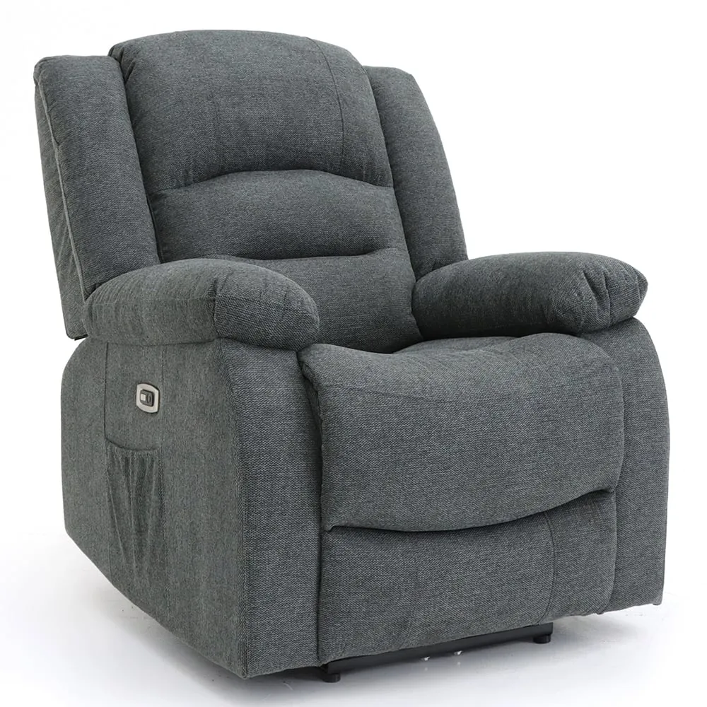 Alta 1-Seater Electric Recliner Sofa - Graphite, Fabric image