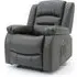 Alta 1-Seater Electric Recliner Sofa - Grey, Faux Leather