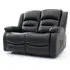 Alta 2-Seater Electric Recliner Sofa - Black, Faux Leather