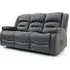 Alta 3-Seater Electric Recliner Sofa - Grey, Faux Leather