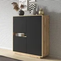 Altea Sideboard with 3 Doors and LED - Torus Oak