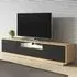 Altea Wide TV Stand 2 Doors 1 Drawer with LED - Torus Oak