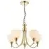 Alton 5 Lights Ceiling Pendant Light - Antique Brass, Glass