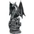 Alton Dragon Sculpture - Grey, Resin