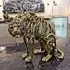 Alton Hollow Tiger Sculpture - Gold, Resin