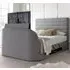 Alton Super King Ottoman TV Bed with Storage - Grey, Fabric