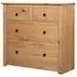 Altoona Wooden Sideboard with 4 Doors - Brown, Pine