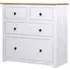 Altoona Wooden Sideboard with 4 Doors - White, Pine