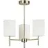 Alva 3-Light Ceiling Light - Cream, Antique Brass