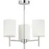 Alva 3-Light Ceiling Light - White, Chrome
