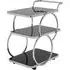 Alvara 3-Tier Drinks Trolley - Black, Chrome