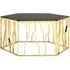 Alvara Hexagonal Coffee Table - Black, Glass