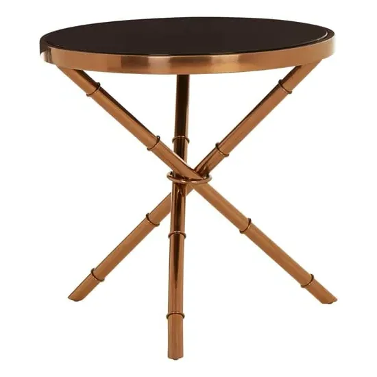 Alvara Side Table - Black, Glass image