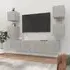 Alyson TV Cabinet Set - Concrete Effect, Engineered Wood