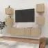 Alyson TV Cabinet Set - Sonoma Oak, Engineered Wood