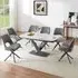 Amaari Extending Dining Table with 6 Chairs - Grey, Sintered Stone