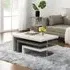 Amani Rotating Coffee Table - White, MDF