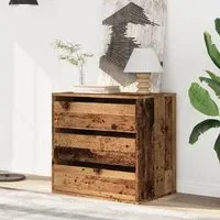 Amarillo 3-Drawer Chest - Brown Oak, Engineered Wood