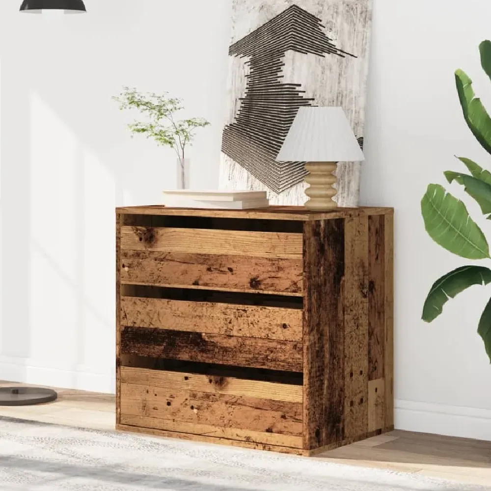 Amarillo 3-Drawer Chest - Brown Oak, Engineered Wood image