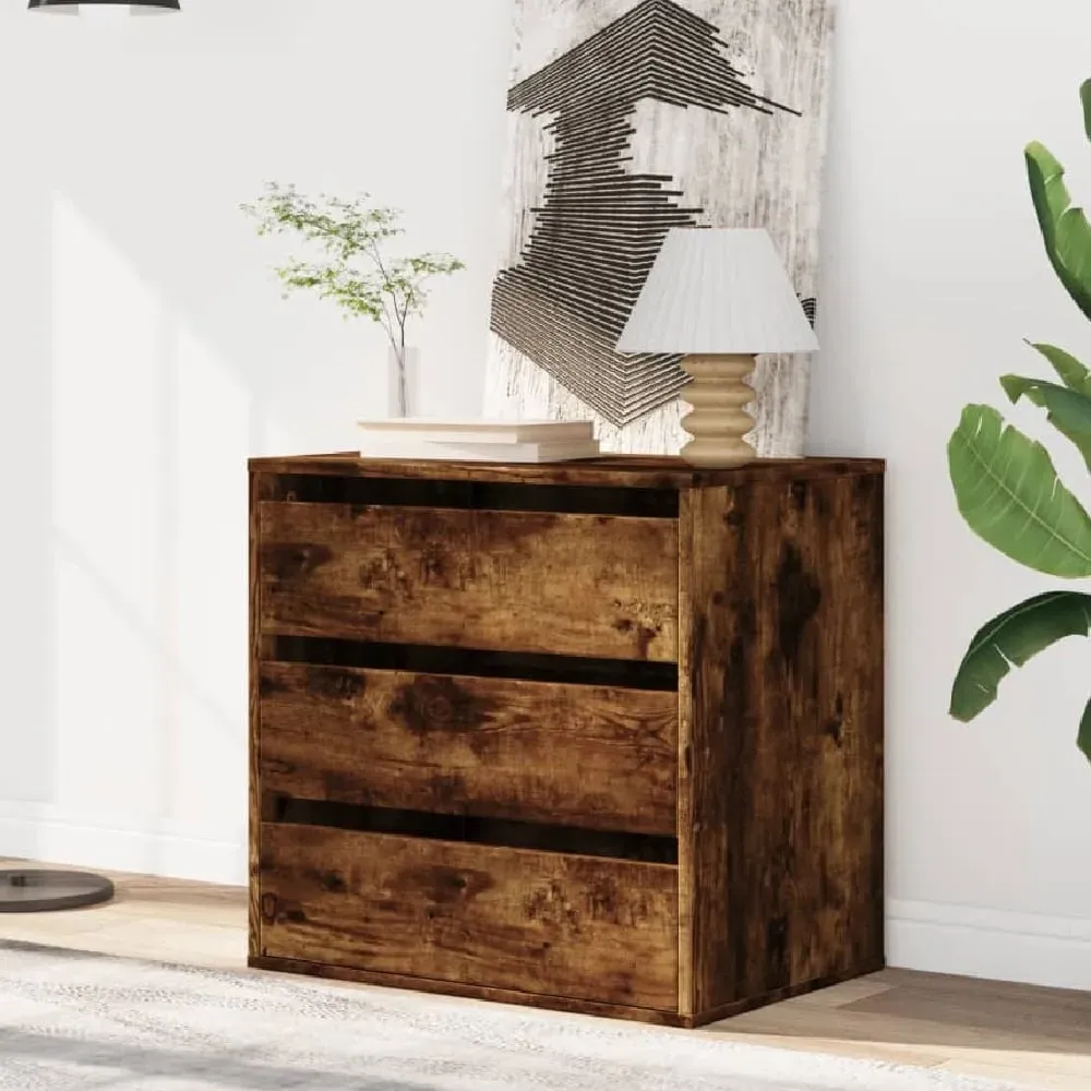 Amarillo 3-Drawer Chest - Smoked Oak, Engineered Wood