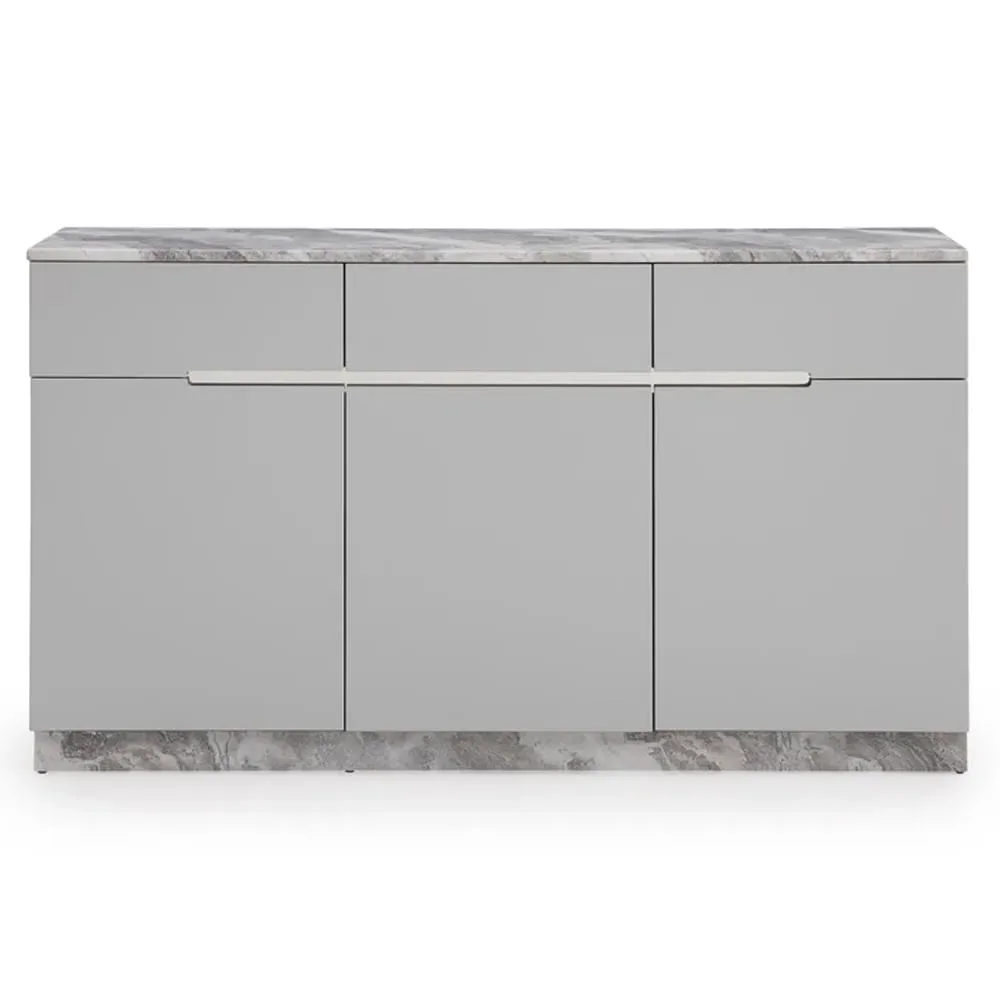 Amarillo Marble Top Sideboard - Grey, Wood image