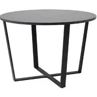 Amarillo Round Dining Table - Black, Melamine
