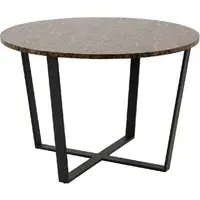 Amarillo Round Dining Table - Brown, Melamine