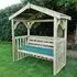 Amastone Large Garden Seating Shelter - Natural, Wood