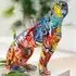 Amelian Leopard Pop Art Design Sculpture - Multicolour, Polyresin