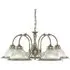 American Diner 5 Light Ceiling Pendant - Antique Brass