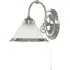 American Diner Wall Light - Satin Silver, Steel