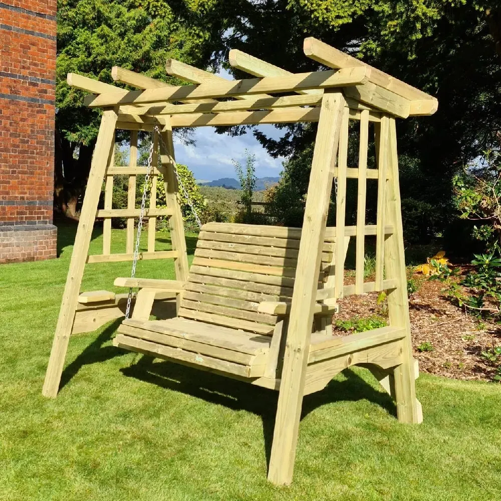 Amersham Garden Swing Seat - Natural, Wood image