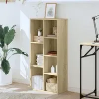 Ames 7 Compartment Bookcase - Sonoma Oak, Engineered Wood