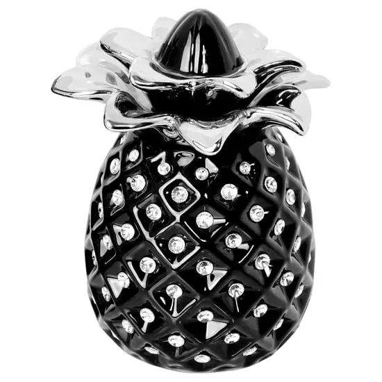 Ames Ceramic Pineapple Jar - Silver, Ceramic image