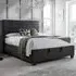 Ames Double Ottoman Bed with Storage - Pendle Slate, Fabric